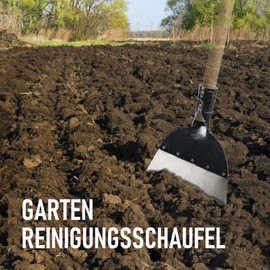 MaxEarn Garden Shovel 23 cm, Multifunctional Outdoor Garden Cleaning Shovel, Manganese Steel Garden Shovel, Garden Tools for Weeding/Planting/De-Icing Outdoors, Home and Farm