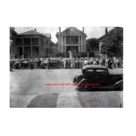Bonnie & Clyde PHOTO Bonnie Parker Funeral Crowd Dallas Texas Gangster