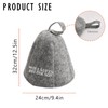 Sugeru Pack of 2 Felt Sauna Hat, Ideal Sauna Hat