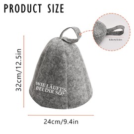 Sugeru Pack of 2 Felt Sauna Hat, Ideal Sauna Hat for Men and Women, Good Quality Sauna Hat, Pair of Sauna Accessories, Sauna Hat, Sauna Hat Felt, for Sauna Lovers a Wellness Experience (WL)