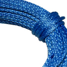 Samson Amsteel Blue Rope 1/4" Strong Dyneema Fiber, 8600 lb Tensile Strength, Torque Free, Low Stretch, 12 Strand, Easy to Splice, Wire Replacement and More (1/4" x 25', Blue)
