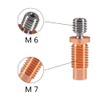 AITIAO 4Pcs V6 Hotend Heatbreak All Metal Threaded Upgrade Titanium