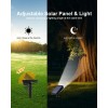POLIGHTY 6 Pack Solar Powered Outdoor Spot Lights Outside Waterproof