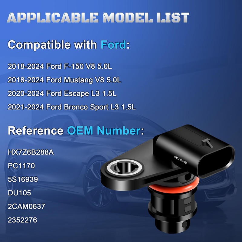 Engine Camshaft Position Sensor Compatible with 2018-2024 Ford F150 V8