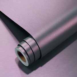 YENHOME YENHOME 30"X200" Purple Stainless Steel Contact Paper for Appliances Waterproof Peel and Stick Backsplash for Kitchen Bathroom Wallpaper Purple Contact Paper for Classroom Cabinets Desk Countertops