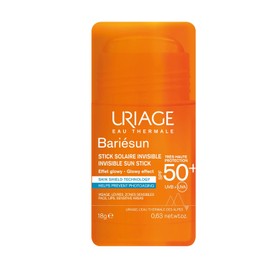 Uriage Stick Solar Invisible SPF50+ - Protección UVA/UVB de Alta Tolerancia - Con Astaxantina y Vitamina E - Efecto Glowy y Acabado Invisible - Ideal para Zonas Sensibles - Apto para Toda la Familia - Formato Nómada