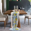 Yellow Summer Lemon Chiffon Table Runner 120 Inches Long, Voile