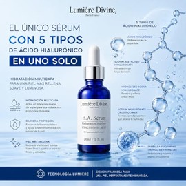 Sérum Ácido Hialurónico 5D Facial con Tremella Mushroom Extract  Hidratación Profunda y Efecto Relleno  Reduce Arrugas y Líneas de Expresión  Todo... 