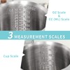 Measuring Cup, [Upgraded, 3 Measurement Scales, Including Cup Scale, ML
