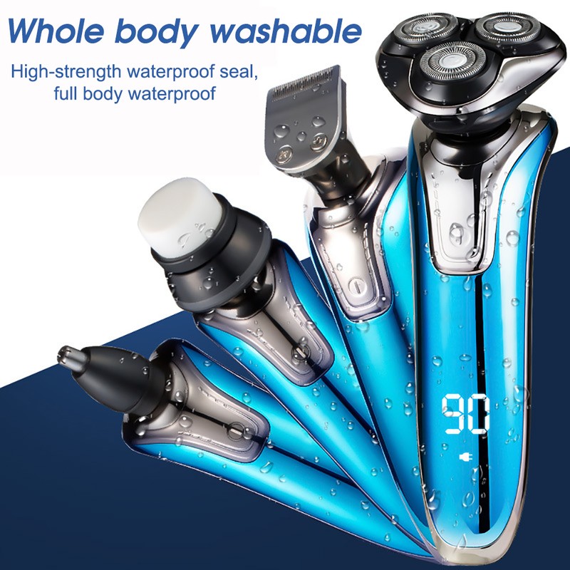 Electric Shaver Razor for Men 4 in 1 Rotary Shaver