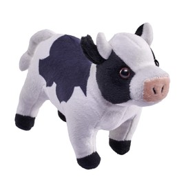Wild Republic Pocketkins Eco Cow, Stuffed Animal, 5 Inches, Plush Toy, Made from Recycled Materials, Eco Friendly