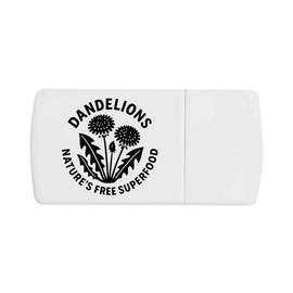 'Dandelions, Natures Free Superfood' Pill Box with Tablet Splitter (PI00035187)