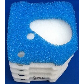 1 set compatible 1 x filter mat + 4 x fleece (25 mm thick) suitable for Eheim professionel 4+ and 4e+ 250+250T / 350+350T / 600