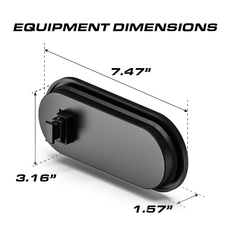 Feniex Trucking Series LED DOT lights (Red, 6" Oval STTR)