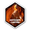 Squiddy Antelope Canyon - Vinyl Sticker Decal for Phone, Laptop, Water Bottle (3" high)