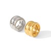 Chunky Gold Rings 18K Gold Plated Stainless Steel Chunky Dome