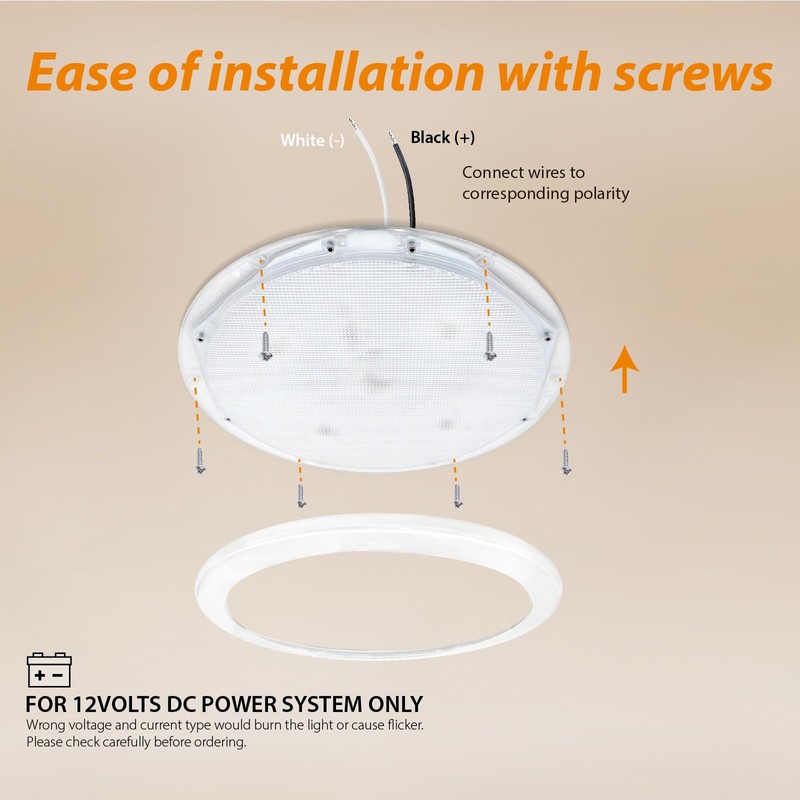 Dream lighting RV Light Interior 12 Volt LED Panel Ceiling