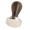 Coffee Tamper Solid Wood Handle Stainless Steel Easy to Use