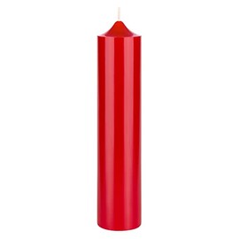 Mega Candles 1 pc Unscented Solid Bell Top Red Pillar Candles, Hand Poured Premium Wax Candle 2 Inch x 9 Inch, Home Décor, Wedding Centerpieces, Birthdays, Celebrations, Party Events, Memorials