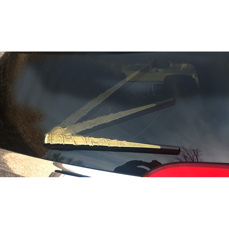 Vine Wizard Wand WiperTags attach to rear vehicle wiper blades.