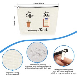 BCBA Therapist Behavior Gift Makeup Bag Funny Special Education Teacher Gifts Behaviour Analyst Gifts SPED Appreciation Behavior Technician Gift for ABA BCBA Psychologist Cosmetic Bag Makeup Pouch