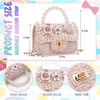 LJCTULY Little Girls Purse - Kids Crossbody Bag with Pearl
