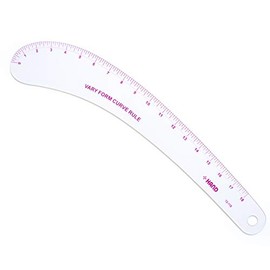 HAND Metric Vary Form Curve Ruler NO.12-118, Flexible,18 Inches