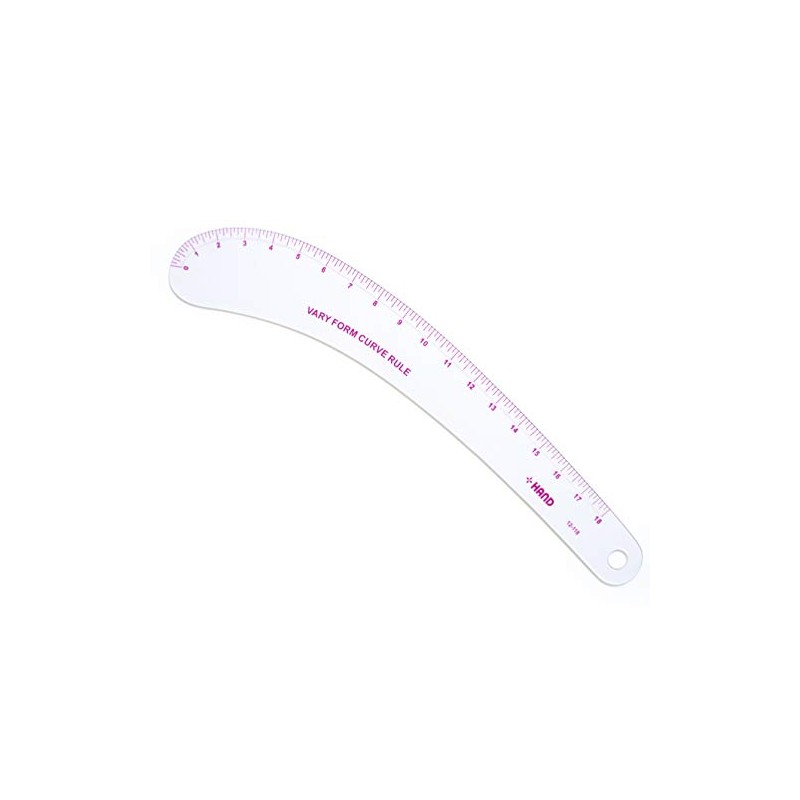 HAND Metric Vary Form Curve Ruler NO.12-118, Flexible,18 Inches