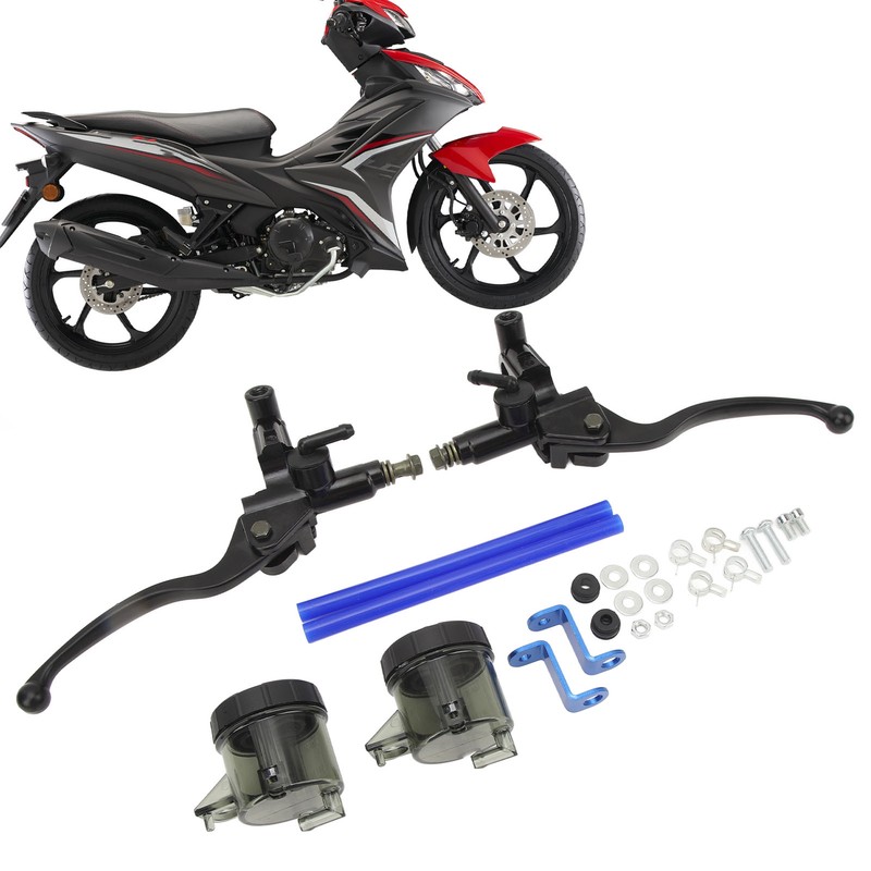 7/8in 22mm Brake Master Cylinder Lever with Dual Hydraulic Reservoir