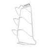 Pot Lid Organizer 30kg Load 3 Lid Capacity S Shaped