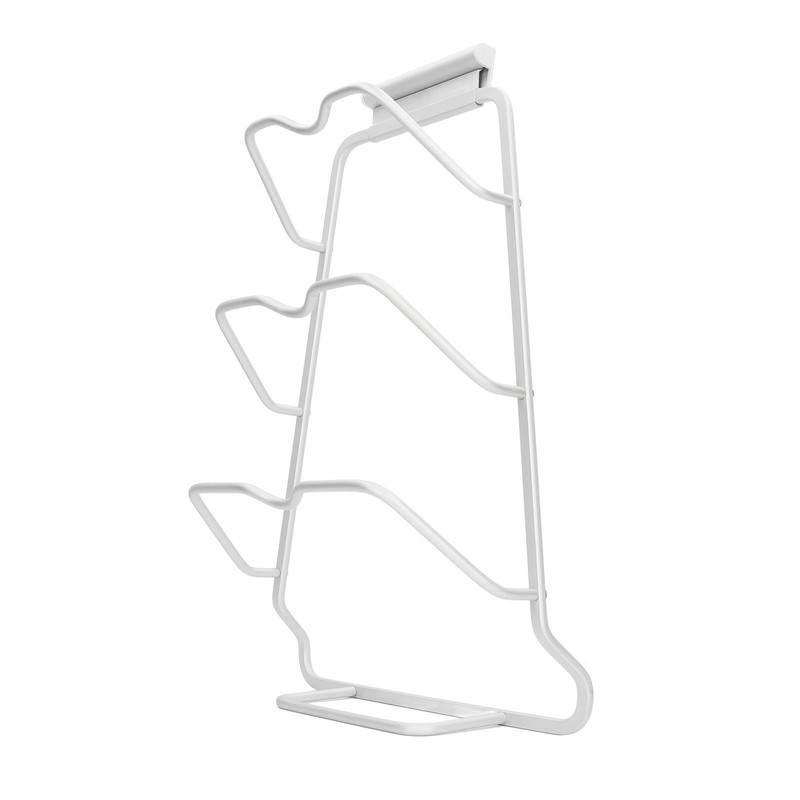 Pot Lid Organizer 30kg Load 3 Lid Capacity S Shaped