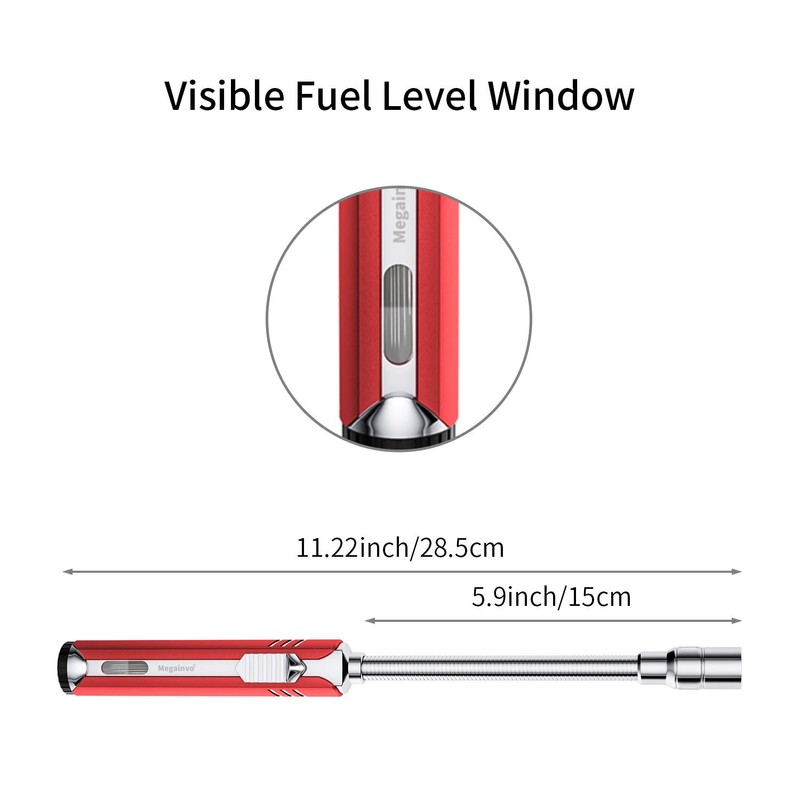 Butane Lighter Torch Long Lighter Refillable Adjustable Jet Flame Lighter