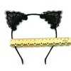 EROSPA Cat Ears Headband Lace – Black – Carnival Fancy
