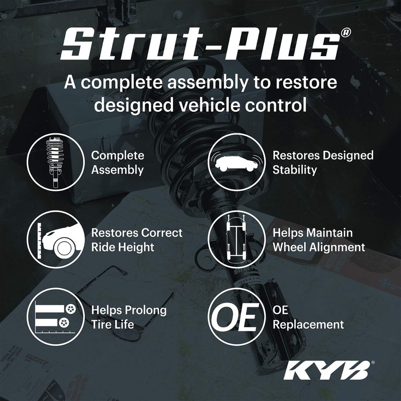KYB SR4318 Strut-Plus Complete Corner Unit Assembly -Strut, Mount and