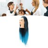 Hair Mannequin Head Colorful Hair Braiding Practice Hairdressing Mannequin Head