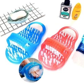 핑쇼26 Exfoliating Foot Care Brush Slipper for Comfortable Foot Washing in the Bathroom