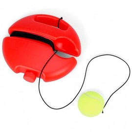 MIJOMA Tennis Trainer Set - Tennis Training Aid with Ball and Elastic Cord - Training Device for Coordination & Striking Technique, Fillable Base