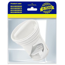Washing Machine Pump Filter with the Original Code 481248058105 C00314625 for Whirlpool for Bauknecht for Indesit for Ariston - Warranty 10 Years - MONTERAL