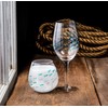 Abbott Collection Blue/Green Fish Stemless Goblet, 1 Count (Pack of
