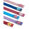 Olata Girls’ Elasticated Flower Belt (1-6 Years). Red