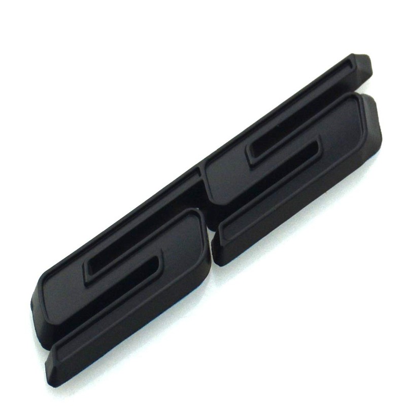 Black SS Letter Fender Side Lid Emblem Badge Fit for