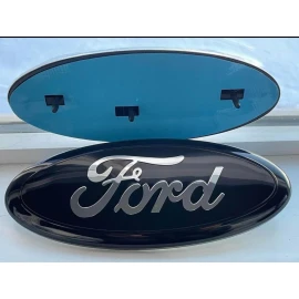 REPRODUCTION Ford Emblem 9 Inch F150 Front Grill / Tailgate Black 2004-2014