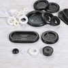 Rebower Rubber Grommets Flexible Wire Hole Plugs 10mm Mounting Diameter,