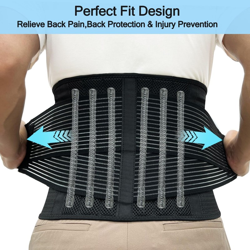 TESETON Back Support Belt for Women and Men, Back Brace