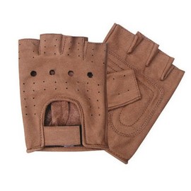 Allstate Leather Unisex Adult AL3010 Premium Fingerless Glove Large Brown