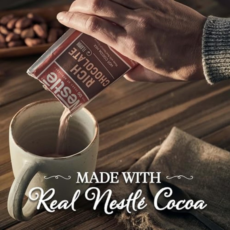 Nestle Hot Chocolate Packets, Hot Cocoa Mix, Rich Chocolate Flavor,