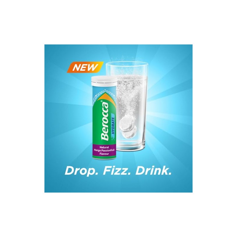 Berocca Hydrate - Electrolytes for Fast Hydration & B Vitamins,