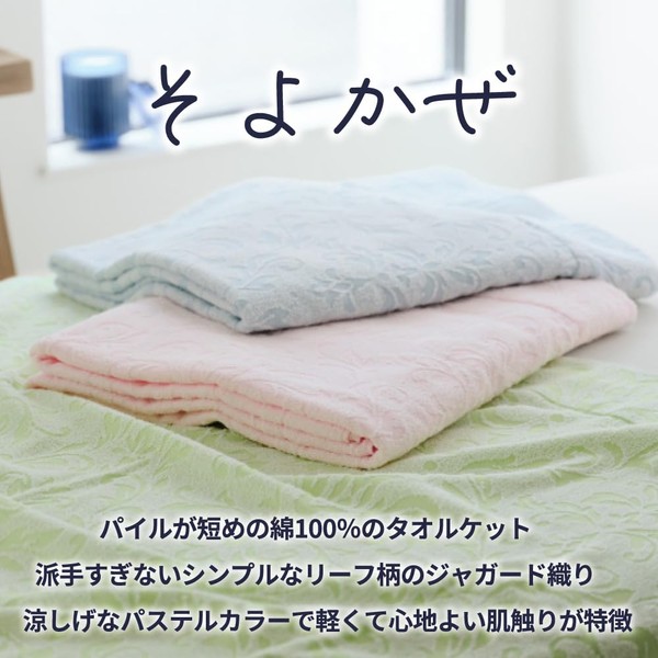 Swallow Towel Blanket, Single, Thin, 100% Cotton, Made in Japan,