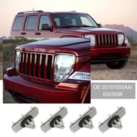Pack of 60 Bumper Protectors and Mudguard Mounting Clips, Fender Widening Shape Clips, Compatible with Jeep Liberty 55157055AA 6503598