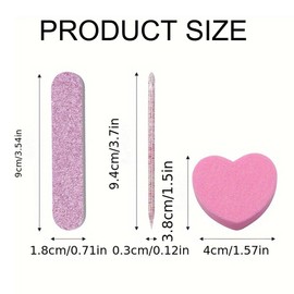 AMOYUN 20 Kit Einweg-Maniküre-Set, Einschließlich Buffer für Nägel Nagelpufferblöcke 100/180, Doppelseitige Einweg Mini-Nagelfeilen, Kristallstab für Gelnägel und Acrylnägel